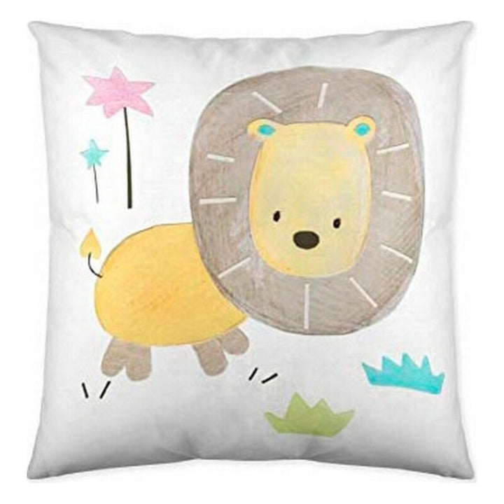 Icehome Baby Safari Kissenbezug mit niedlichem Löwen-Design. Kinderzimmer Deko Kissen.