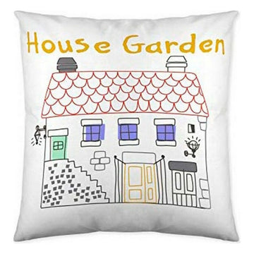 Icehome Garden House Kissenbezug (60x60 cm) mit Haus und Garten Design.