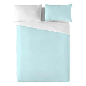 Bettdeckenbezug Naturals in Blau und Weiß mit Kissenbezügen. Sanfte Farben für Schlafzimmer.