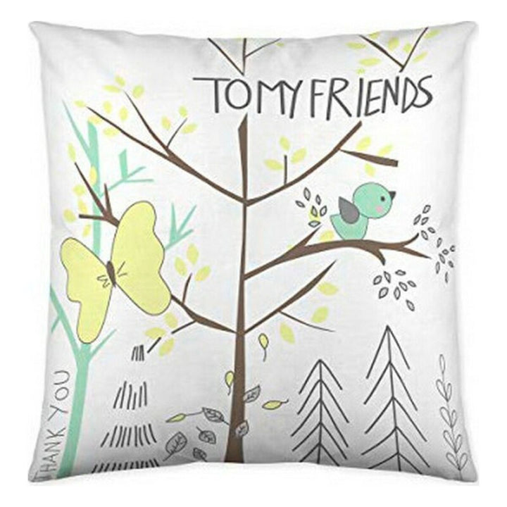 Icehome Kissenbezug mit Baum, Schmetterling und Vogel Design. Tomy Friends Kissen.