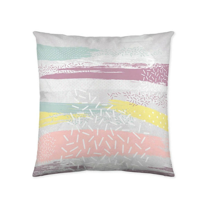 Naturals Loran Kissenbezug (50x50 cm) mit Streifenmuster in Pastellfarben.
