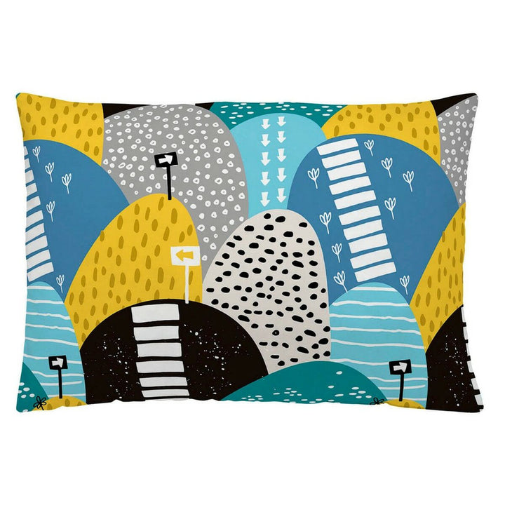 Naturals Severin Kissenbezug (50x30 cm) mit buntem Landschafts Muster.
