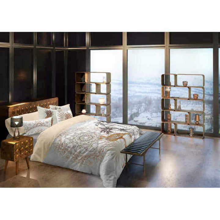 Bettdeckenbezug Naturals Golden mit goldenem Muster. Elegantes Design für Ihr Schlafzimmer.