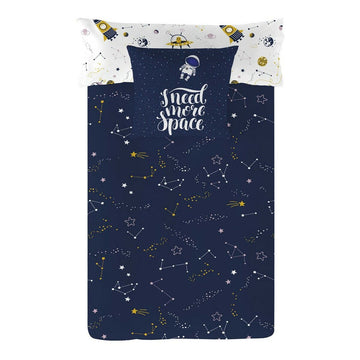 Cool Kids Bettwäsche Sven mit Weltraum Muster. Reversibler Bezug mit Sterne und Planeten.