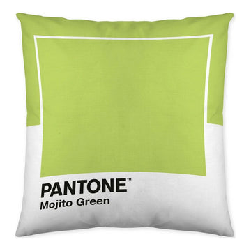 Kissenbezug im Pantone Stil, Farbe Mojito Green. Quadratischer Kissenbezug, 50x50 cm.