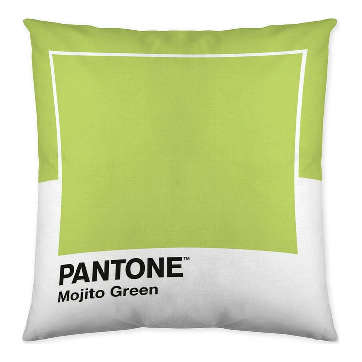 Kissenbezug im Pantone Stil, Farbe Mojito Green. Quadratischer Kissenbezug, 50x50 cm.