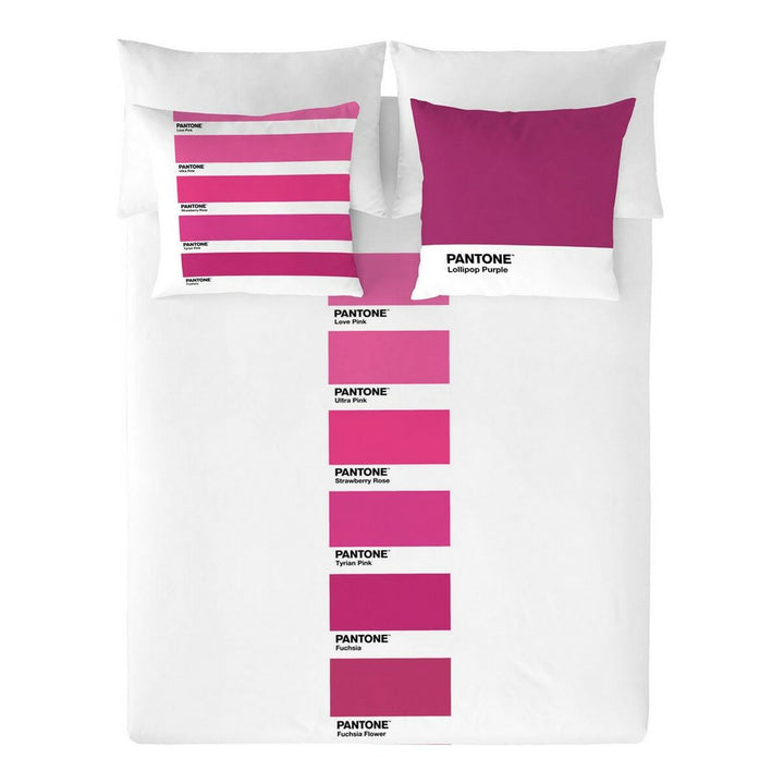 Bettdeckenbezug Fun Deck Purple Pantone mit Farbton-Design. Verschiedene Rosa- und Lilatöne.