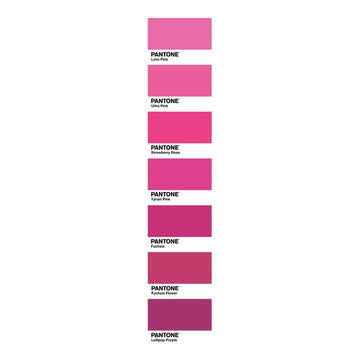 Farbauswahl: Pink- und Lila-Pantone-Farben für Bettdeckenbezug Fun Deck Purple.