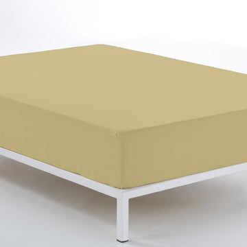 Hellbraunes Alexandra House Living Bettlaken, 150x200 cm, glatt und passgenau.