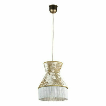 Goldfarbener Lampenschirm mit Fransen, Textur - homely Family Shop