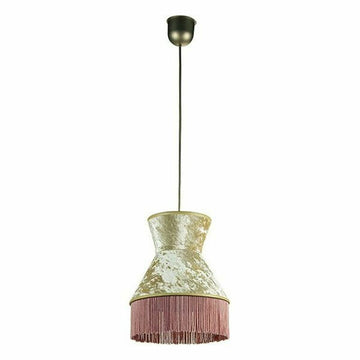 Dekorativer Lampenschirm mit rosa Fransen Details - Homely Family Shop