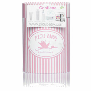 Picu Baby Geschenkset mit Babypflegeprodukten in rosa Verpackung - homely Family Shop