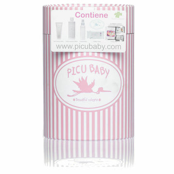 Picu Baby Geschenkset mit Babypflegeprodukten in rosa Verpackung - homely Family Shop