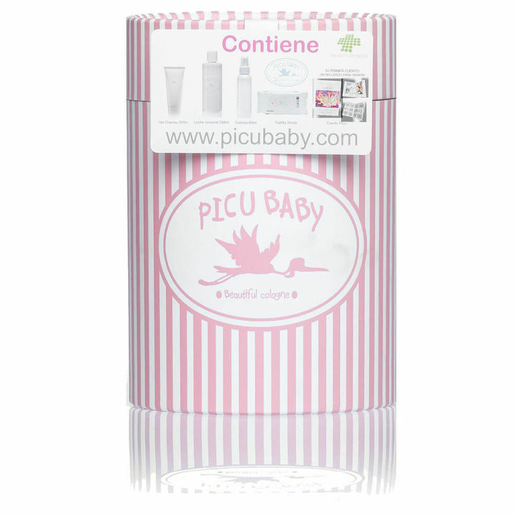 Picu Baby Geschenkset mit Babypflegeprodukten in rosa Verpackung - homely Family Shop