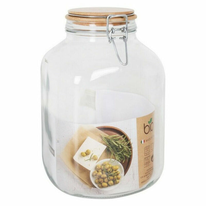 Borgonovo Primizie Glasgefäß mit Bambusdeckel für Küche Storage - homely Family Shop