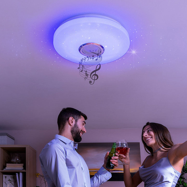 InnovaGoods LED Deckenleuchte mit Lautsprecher und Sternenhimmel-Effekt - homely Family Shop