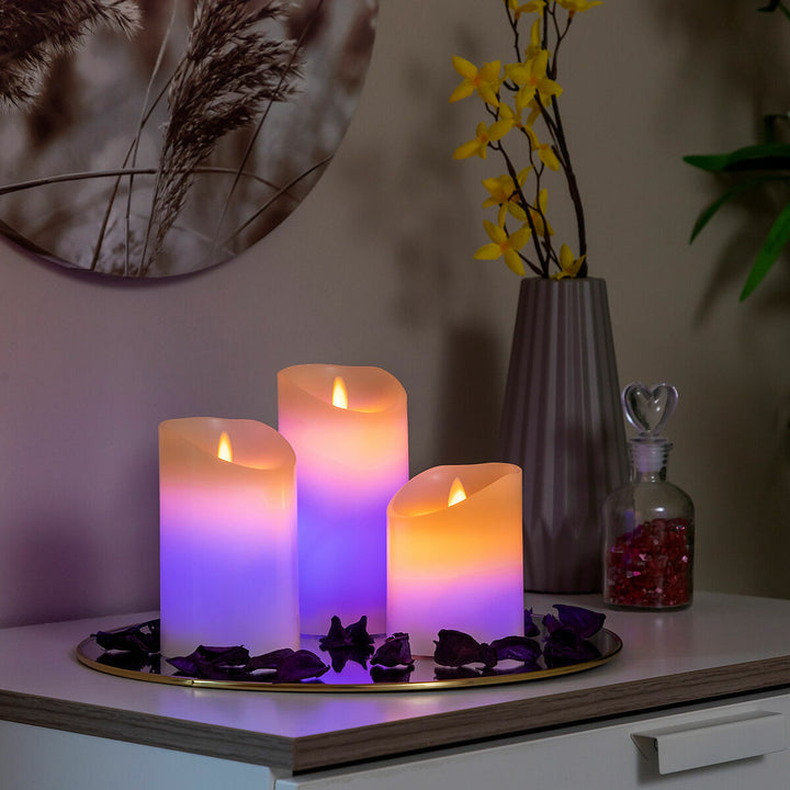 InnovaGoods LED Kerzen mit Flammeneffekt und mehreren Farben - homely Family Shop