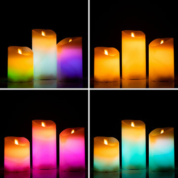 InnovaGoods LED Kerzen mit Farbwechsel und Flammeneffekt - homely Family Shop