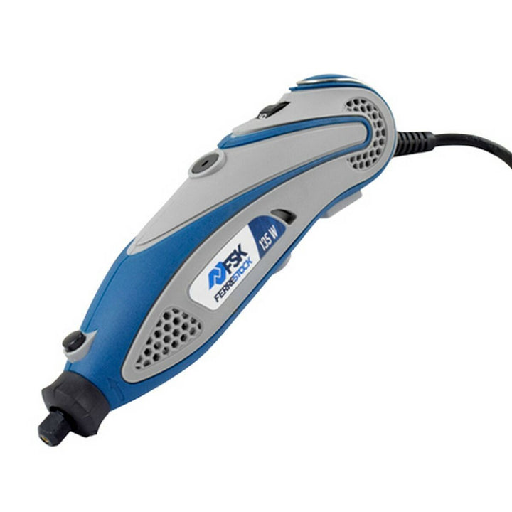Ferrestock Multi-Tool 135W mit ergonomischem, blau-grauem Design für präzise Arbeiten.