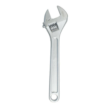 Silberner Ferrestock Schraubenschlüssel 150 mm mit verstellbarer Jaw und Messskala.