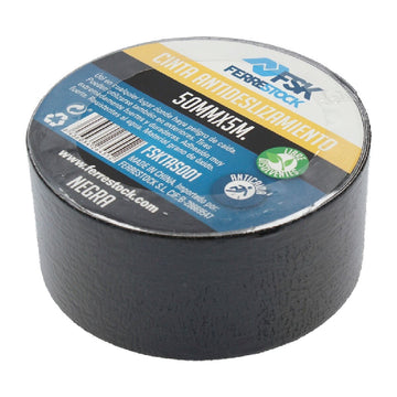 Ferrestock Antirutsch Klebeband, 50mm breit. Schwarzes, strukturiertes Isolierband.