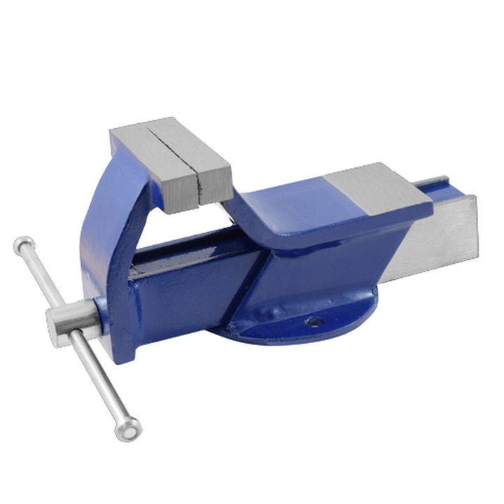 Blauer Ferrestock Schraubstock für Holzbearbeitung mit 150mm Backen stationär.