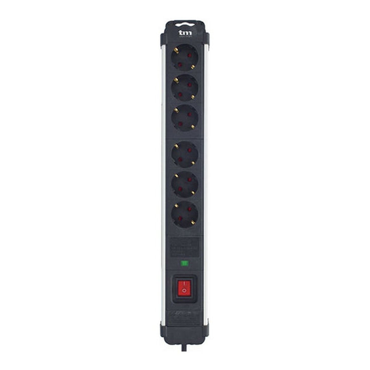 TM Electron Steckerleiste mit 6 Steckdosen und Schalter für 230V.