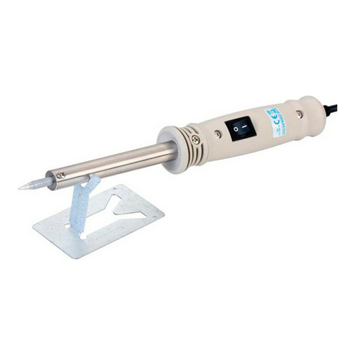 NIMO Professionelles 50W Schweißgerät mit beigem Griff und Metallständer.