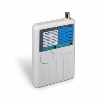 Weißer Aisens A142-0313 Kabel Tester mit RJ-45/RJ-11/USB Anschlüssen zur Kabelprüfung.