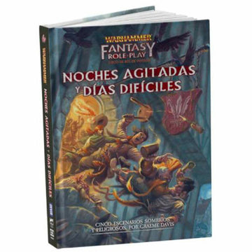 Warhammer Fantasy Roleplay Buch: Noches Agitadas. Illustrationen von Charakteren in Not.