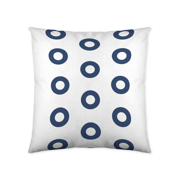 Blauer Kreis Muster Kissenbezug Popcorn Beca Blue (60x60cm).