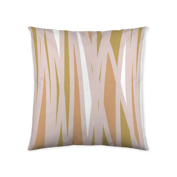 Quadratischer Kissenbezug Naturals Rainbow (50 x 50 cm) mit Streifenmuster.