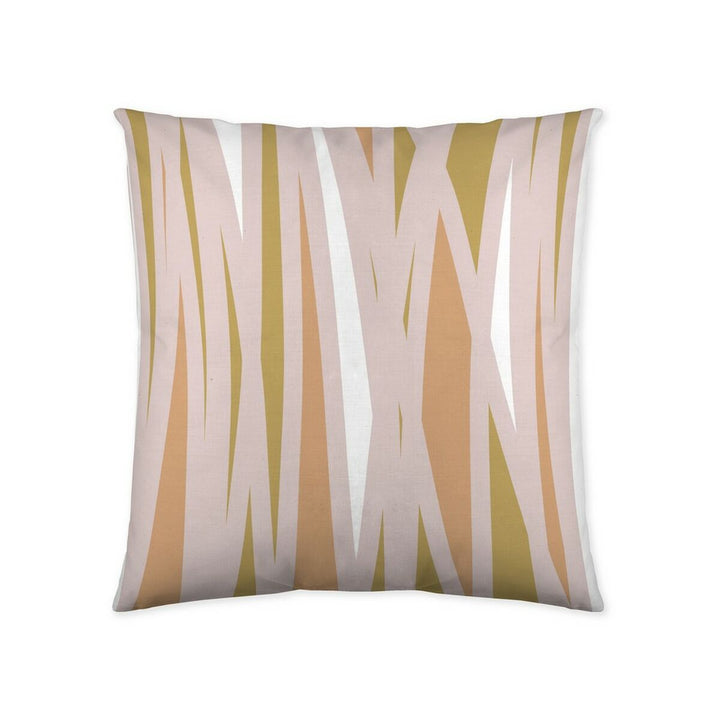 Quadratischer Kissenbezug Naturals Rainbow (50 x 50 cm) mit Streifenmuster.