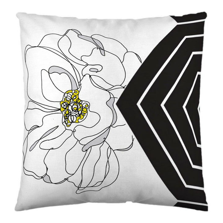 Naturals Altea Kissenbezug 50x50 cm mit Blumenmuster und geometrischem Design.