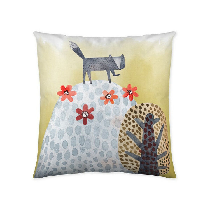 Naturals Andrew Kissenbezug (50x50 cm) mit Fuchs, Blumen und Baum Design.
