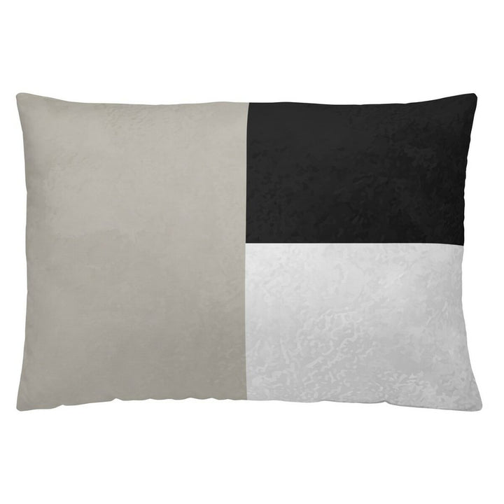 Dekorativer Kissenbezug Naturals Eli (50x30 cm) mit geometrischem Farbblock Design.