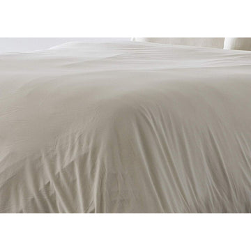 Beige Naturals ELBA Bettdeckenbezug für Doppelmatratze mit schlichtem Design.