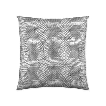 Grauer Kissenbezug mit geometrischem Muster, 50x50 cm, Naturals Sabine.