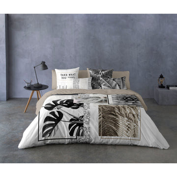 Bettdeckenbezug Naturals MONE mit botanischen Mustern. Einzelmatratze Bezug mit modernem Design.
