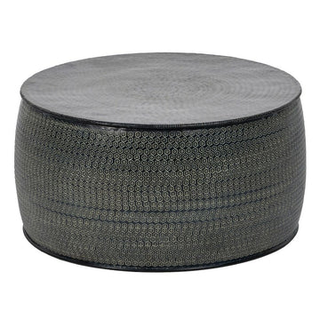 Schwarzer Aluminium Beistelltisch mit geometrischem Muster - homely Family Shop