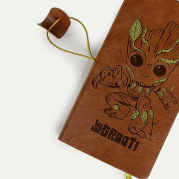 Marvel Notizbuch mit Groot Motiv und Verschluss - homely Family Shop