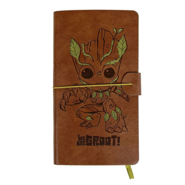 Marvel Notizbuch mit Groot Prägung und Gummiband - homely Family Shop