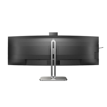 Rückansicht Philips 49 Zoll Monitor mit silbernem Standfuß - homely Family Shop