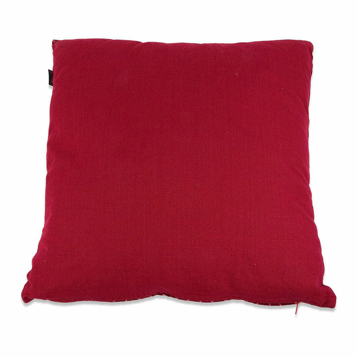 Rotes quadratisches Kissen mit strukturierter Oberfläche, Lifetime Basics Kissen.