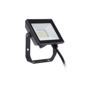 Schwarzer Philips ProjectLine Flutlichtstrahler mit LED-Array für effiziente Ausleuchtung.
