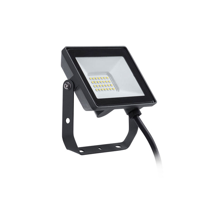 Schwarzer Philips ProjectLine Flutlichtstrahler mit LED-Array für effiziente Ausleuchtung.