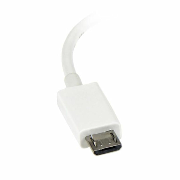 Nahaufnahme weißes Startech Mikro USB Verbindungskabel - homely Family Shop