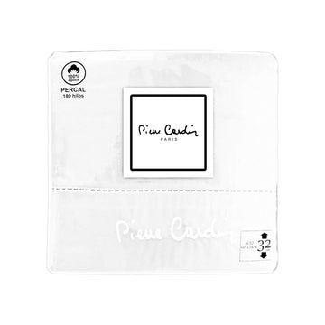Weißes Pierre Cardin ARCADIA Bettwäsche-Set aus 100% Baumwolle Percale.