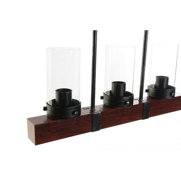 DKD Home Kristall Deckenlampe mit Braun und Schwarz Details - homely Family Shop