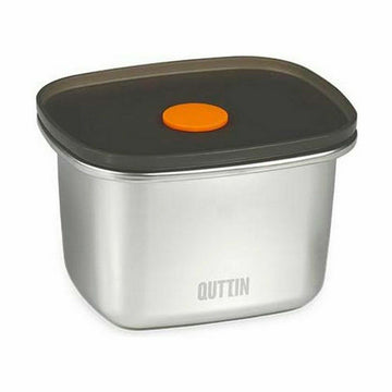 Quttin Lunchbox aus Edelstahl mit grauem Deckel für Küche - homely Family Shop
